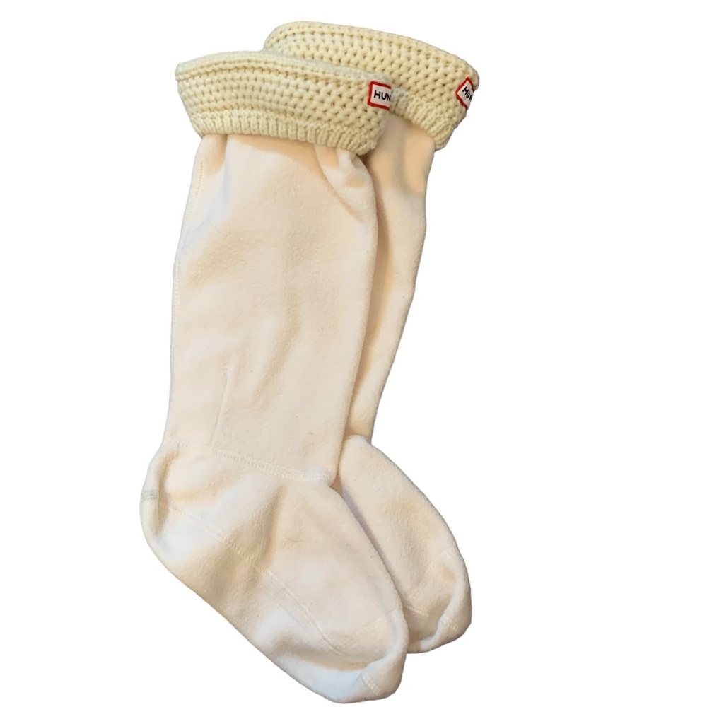 Hunter Recycled Fleece Tall Boot Socks Womens Medium